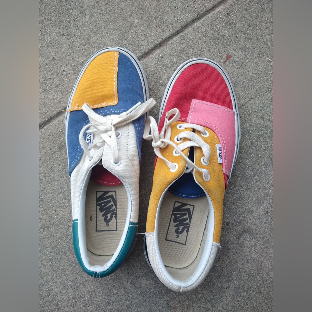 Patchwork vans men’s 5.5 women’s 7